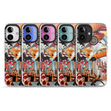 iPhone 16 Pro Max Vintage Collage: New York Mix Black Impact Phone Case