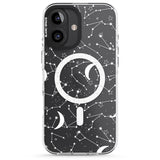 iPhone 16 Pro Max White Constellations Black Impact Phone Case