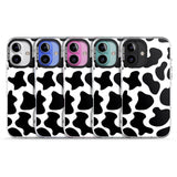 iPhone 16 Pro Max Cow Print Black Impact Phone Case