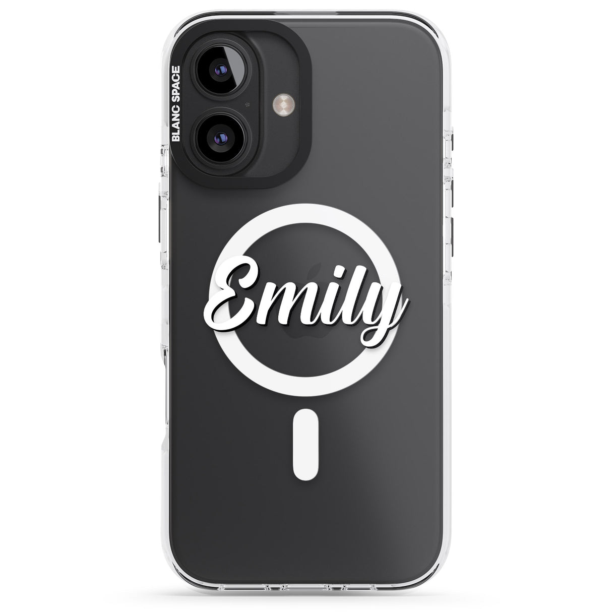 iPhone 16 Pro Max Personalised Clear Text 1B Black Impact Phone Case