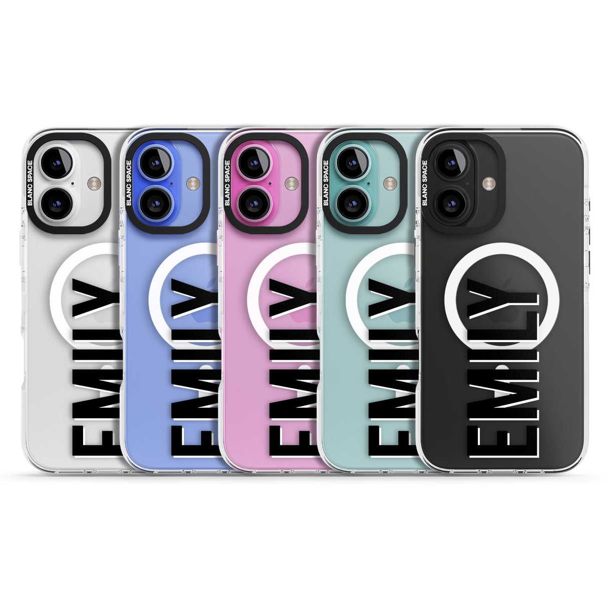 iPhone 16 Pro Max Personalised Clear Text 3A Black Impact Phone Case