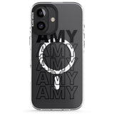 iPhone 16 Pro Max Personalised Clear Text 5A Black Impact Phone Case