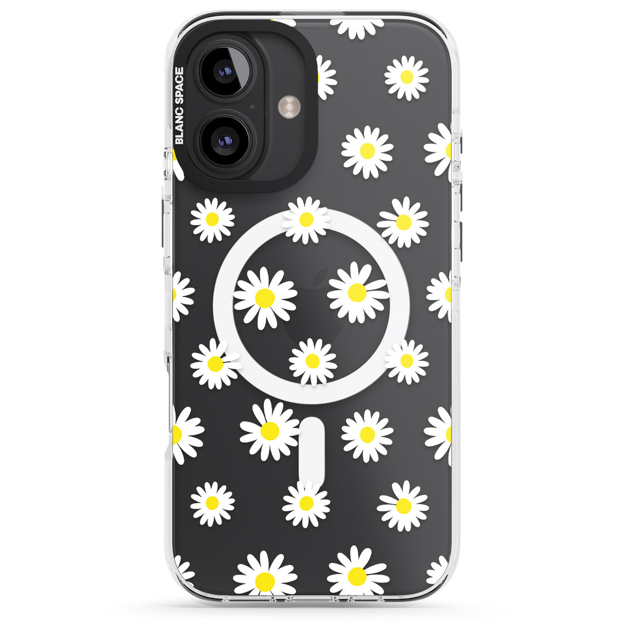 White Daisy Pattern (Clear)