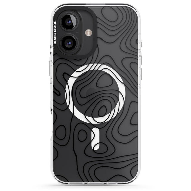 iPhone 16 Pro Max Damascus Steel Black Impact Phone Case