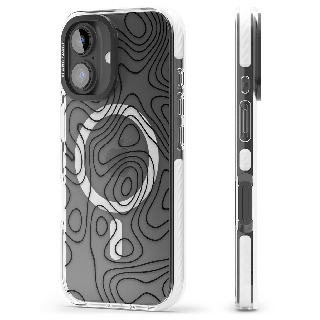 iPhone 16 Pro Max Damascus Steel Black Impact Phone Case