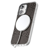 iPhone 16 Pro Max Dark Animal Print Pattern Zebra Black Impact Phone Case