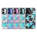 iPhone 16 Pro Max Aqua Space Turtles Black Impact Phone Case