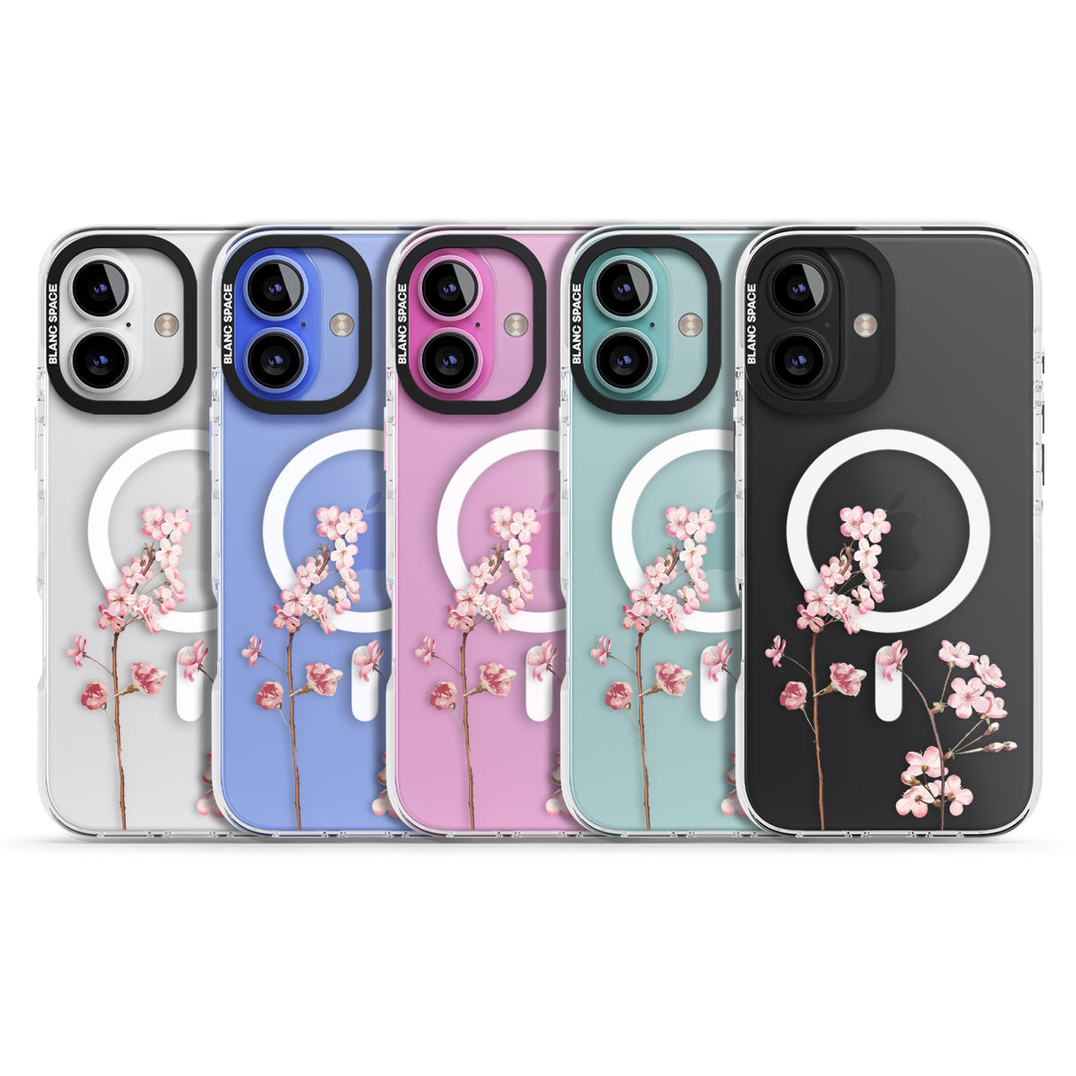 iPhone 16 Pro Max Blossom Flower Black Impact Phone Case