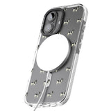 iPhone 16 Pro Max French Bulldog Dog Pattern Clear Black Impact Phone Case