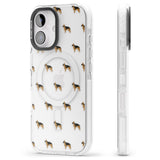 iPhone 16 Pro Max German Sherpard Dog Pattern Clear Black Impact Phone Case