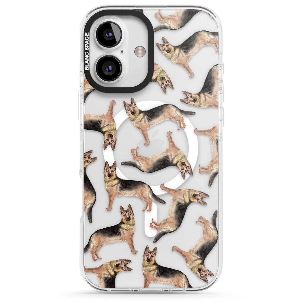 German Shepherd Watercolour Dog Pattern