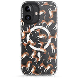 iPhone 16 Pro Max Beagle Watercolour Dog Pattern Black Impact Phone Case