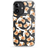 iPhone 16 Pro Max Rough Collie Watercolour Dog Pattern Black Impact Phone Case