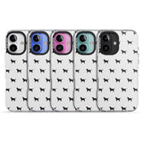 iPhone 16 Pro Max Black Labrador Dog Pattern Black Impact Phone Case