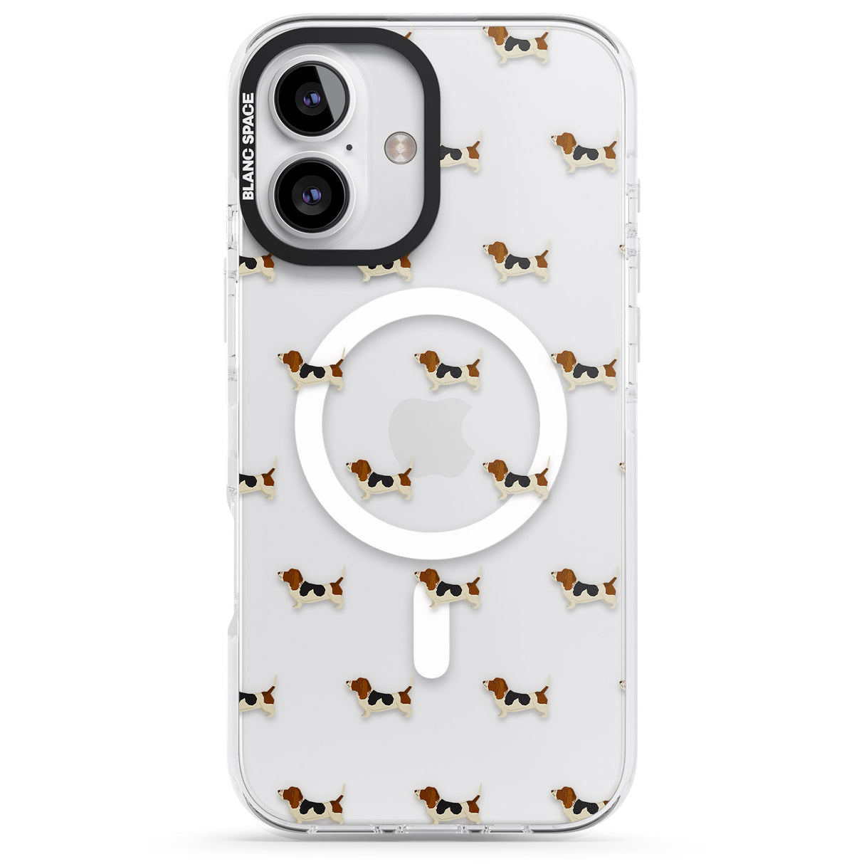 Basset Hound Dog Pattern Clear