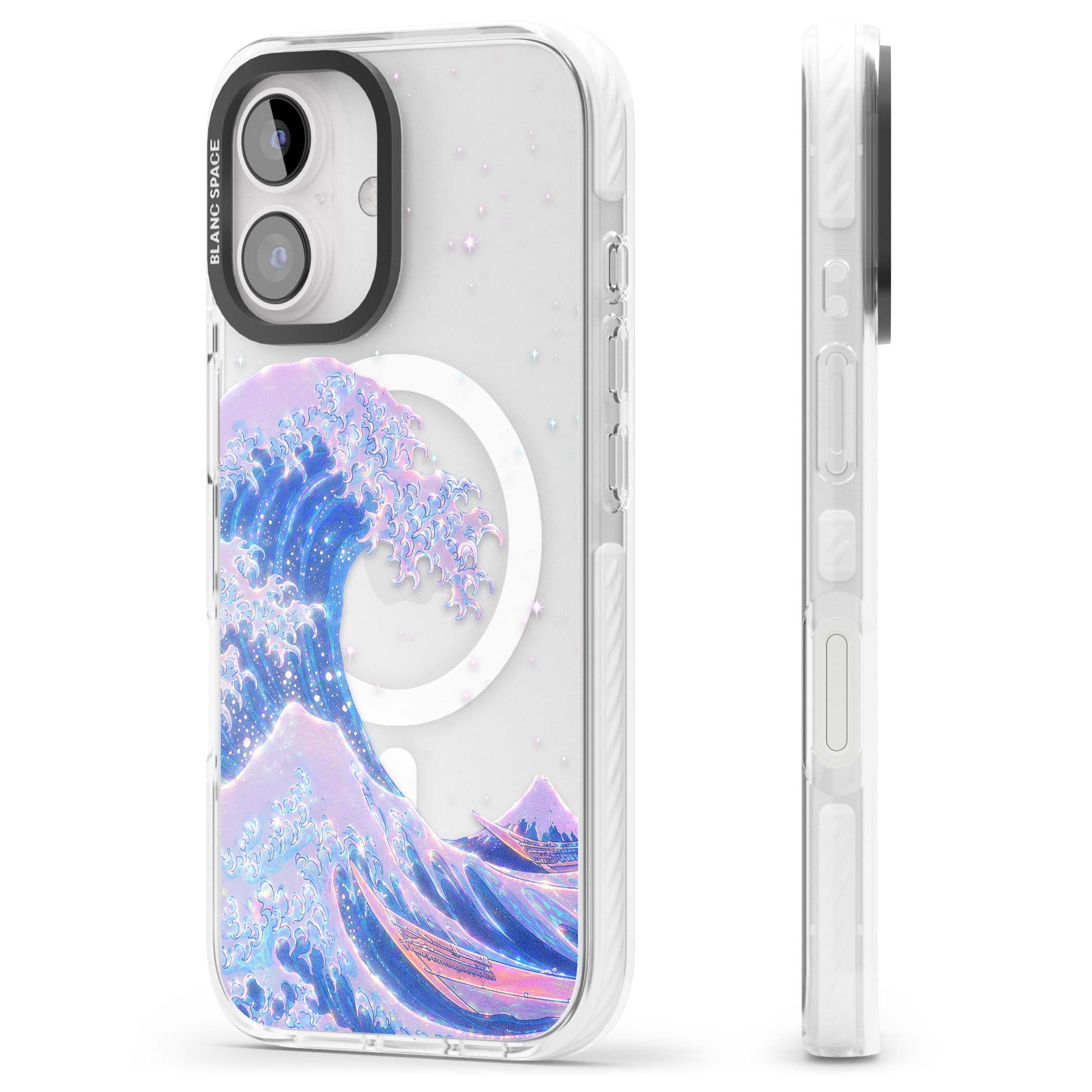 The Great Wave In Opal japanese iPhone case | Impact Magsafe case for iPhone 16, iPhone 16 Plus