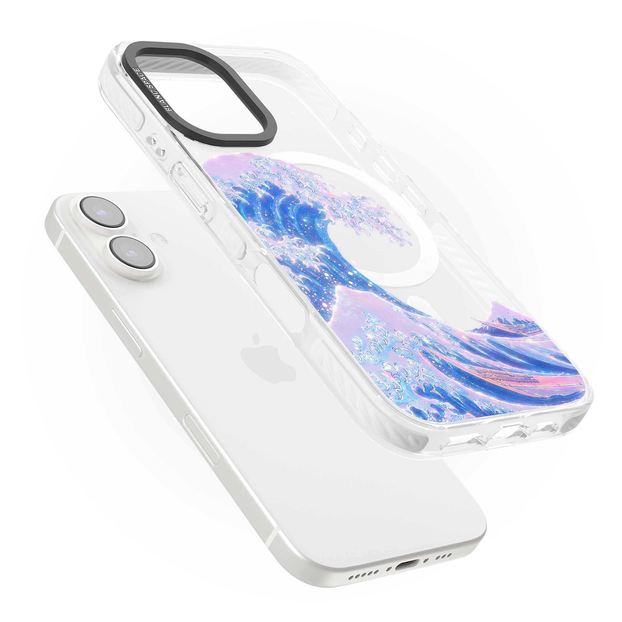 The Great Wave In Opal japanese iPhone case | Impact Magsafe case for iPhone 16, iPhone 16 Plus