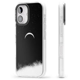 iPhone 16 Pro Max Upside Down Crescent Moon Black Impact Phone Case