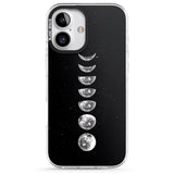 iPhone 16 Pro Max Light Watercolour Moons Black Impact Phone Case