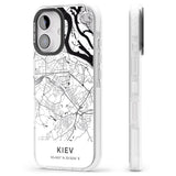 iPhone 16 Pro Max Map of Kiev, Ukraine Black Impact Phone Case