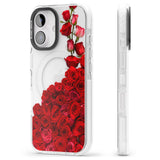 iPhone 16 Pro Max Floral Roses Black Impact Phone Case