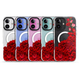 iPhone 16 Pro Max Floral Roses Black Impact Phone Case