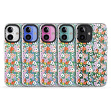 iPhone 16 Pro Max Jazzy Floral Mix: Transparent Black Impact Phone Case