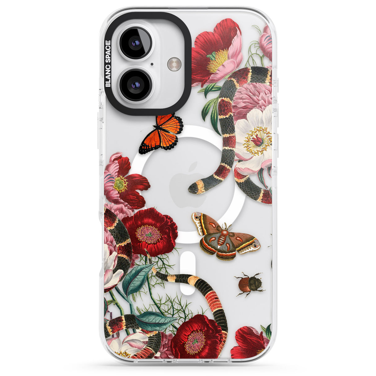 iPhone 16 Pro Max Botanical Snake Black Impact Phone Case