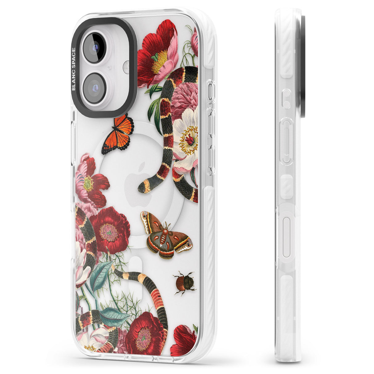 iPhone 16 Pro Max Botanical Snake Black Impact Phone Case