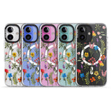 iPhone 16 Pro Max Spring Botanicals Black Impact Phone Case