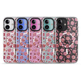 iPhone 16 Pro Max Pink Flowers & Blossoms Transparent Design Black Impact Phone Case