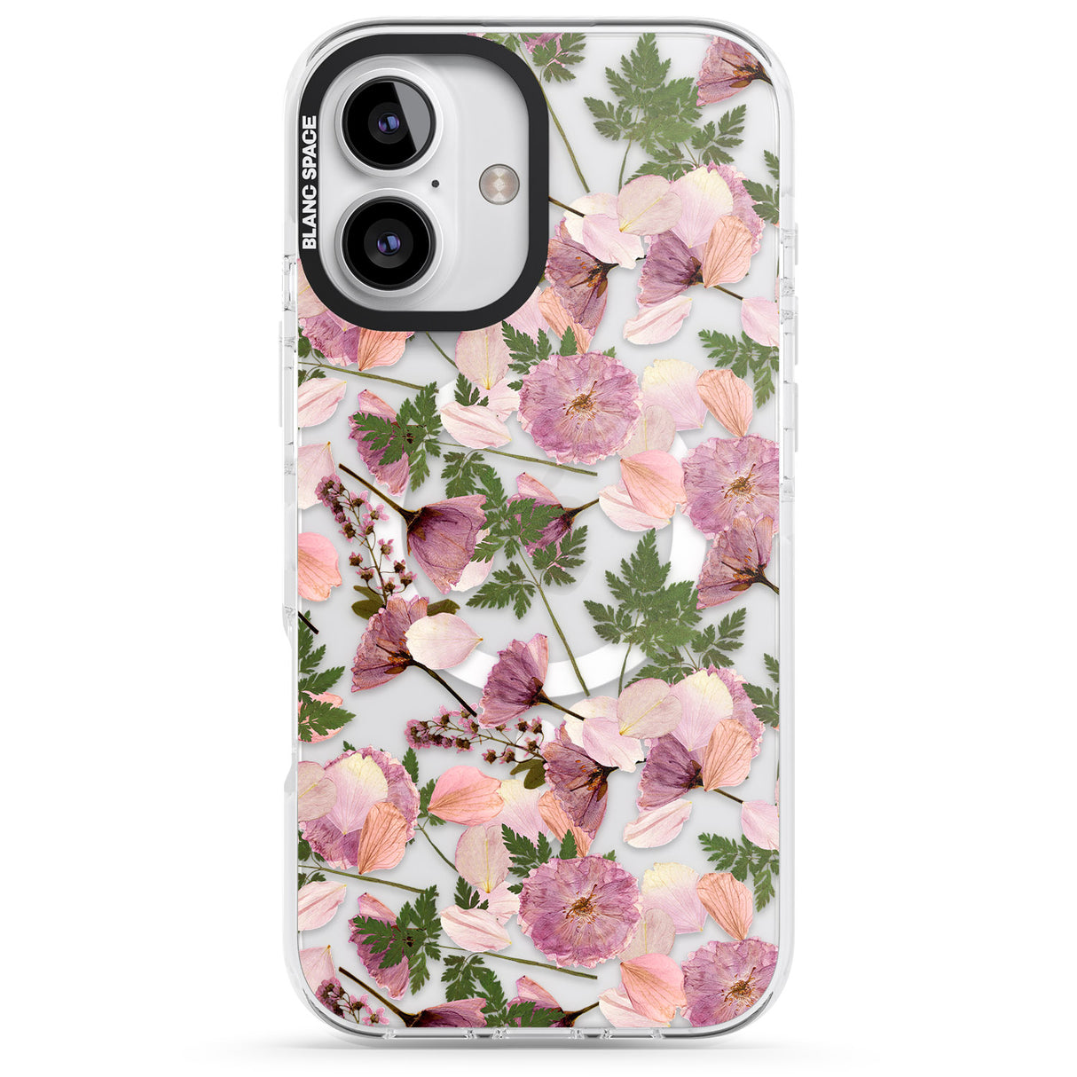 Leafy Floral Pattern Transparent Design