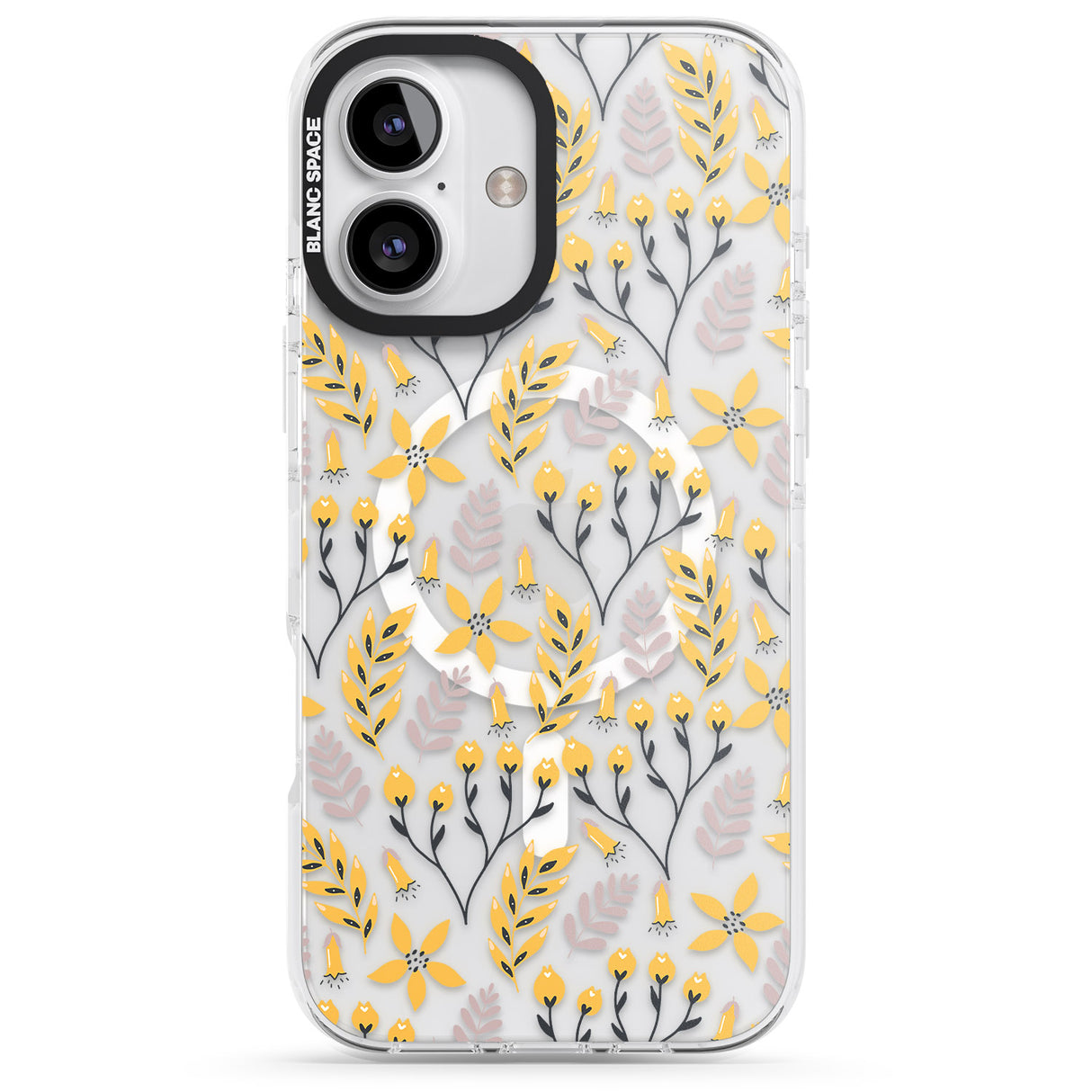 Yellow Leaves Transparent Floral