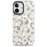 iPhone 16 Pro Max Long Stemmed Wildflowers - Dried Flower-Inspired Black Impact Phone Case