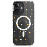 iPhone 16 Pro Max Pressed Flower Black Impact Phone Case