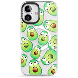 iPhone 16 Pro Max Shocked Avocados Black Impact Phone Case