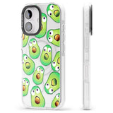 iPhone 16 Pro Max Shocked Avocados Black Impact Phone Case