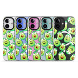 iPhone 16 Pro Max Shocked Avocados Black Impact Phone Case