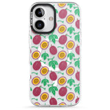 iPhone 16 Pro Max Passion Fruit Pattern Black Impact Phone Case