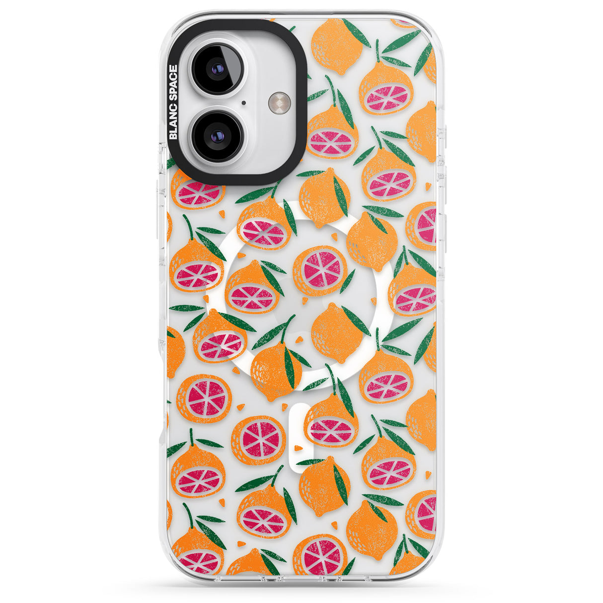 Blood Orange Fruit Pattern Transparent