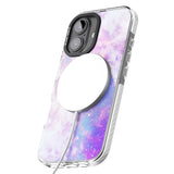 iPhone 16 Pro Max Purple & Blue Galaxy Pattern Design Black Impact Phone Case