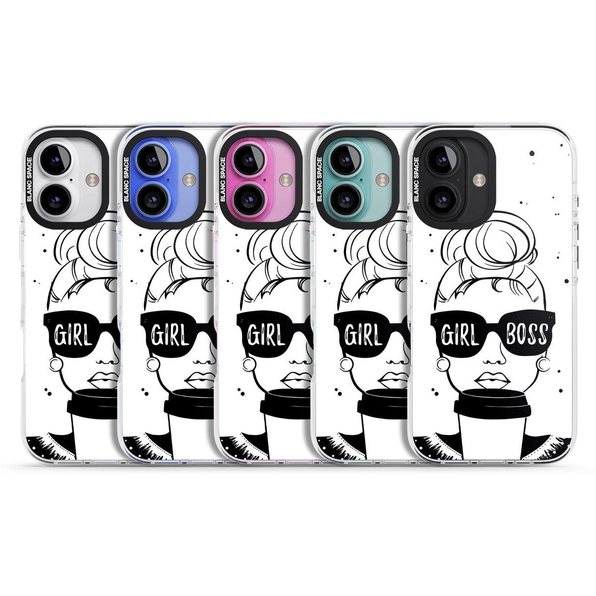 iPhone 16 Pro Max Girl Boss Black Impact Phone Case