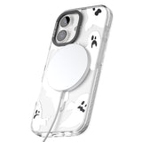 iPhone 16 Pro Max Ghost Pattern Black Impact Phone Case