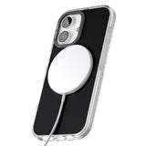 iPhone 16 Pro Max Single Heart Design: White & Black Impact Phone Case