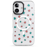 iPhone 16 Pro Max Heartstopper Stars Pattern Black Impact Phone Case