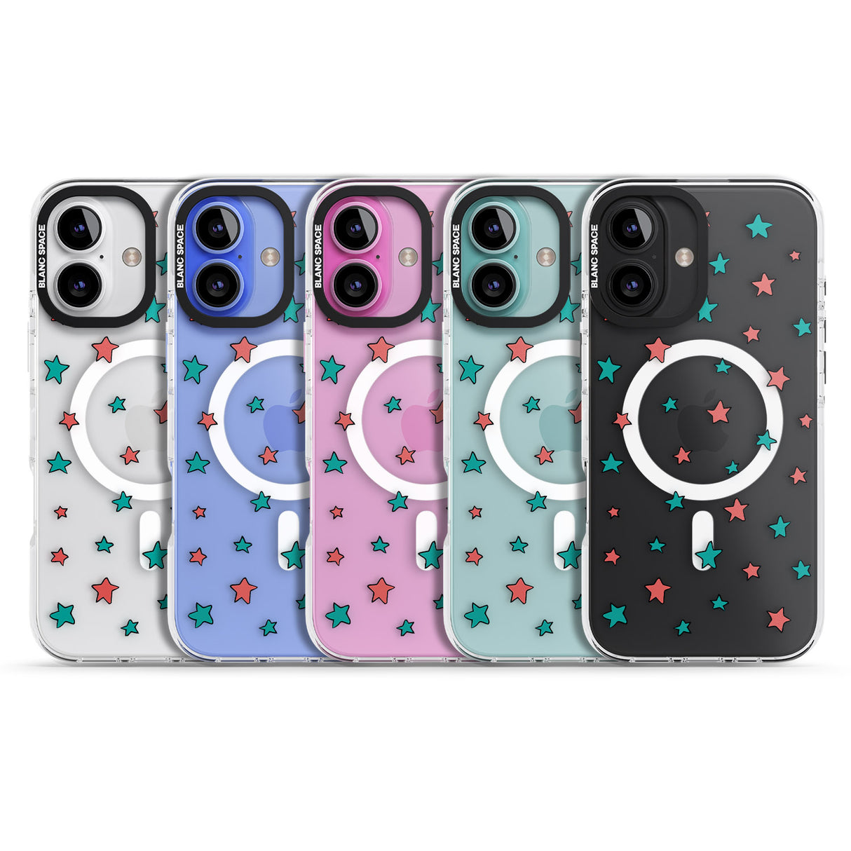 iPhone 16 Pro Max Heartstopper Stars Pattern Black Impact Phone Case