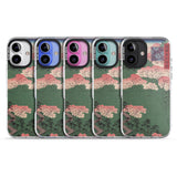 iPhone 16 Pro Max Japanese Illustration Cherry Blossom Forest Black Impact Phone Case