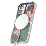 iPhone 16 Pro Max Japanese Illustration Cherry Blossom Forest Black Impact Phone Case