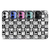 iPhone 16 Pro Max Checkerboard Heads Black Impact Phone Case