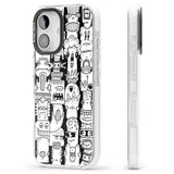 iPhone 16 Pro Max Monochrome Heads Black Impact Phone Case